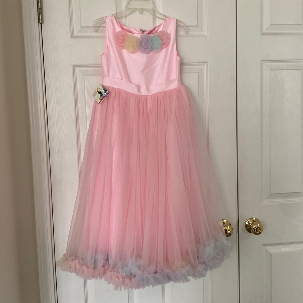 Oopsy Daisy Baby Girls Pink PettiSkirt Dress size 9-10 New 👗